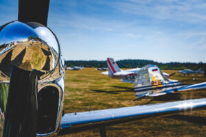 Flugzeug am Flugplatz Klausheide